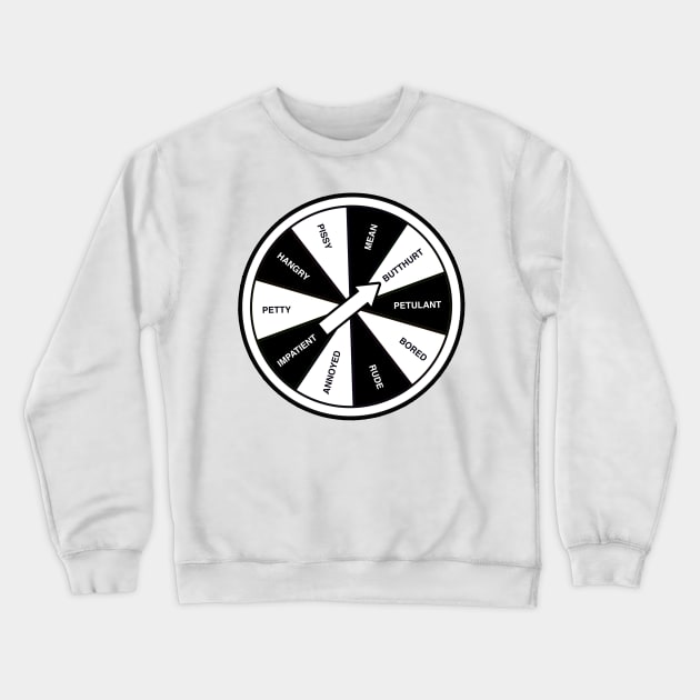 Butthurt Wheel Crewneck Sweatshirt by Nerdpins